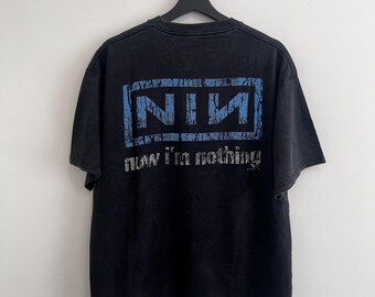 Nine Inch Nails Now I'm Nothing Tour T-shirt | NIN Merch | Black