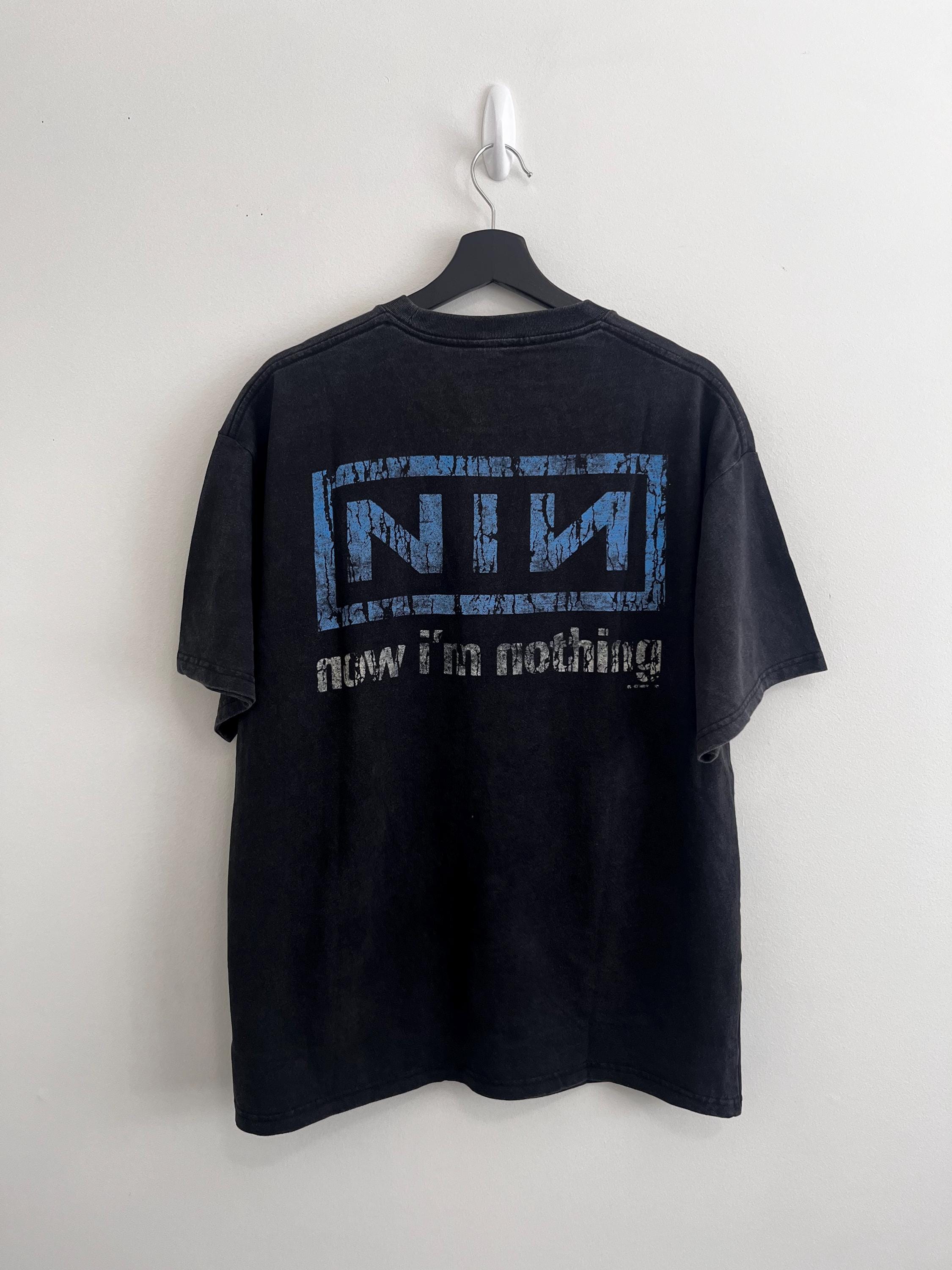 Nine Inch Nails Now I'm Nothing Tour T-shirt | NIN Merch | Black