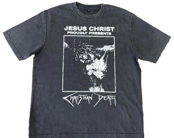 Christian Death T-shirt | Goth Band Merch | Black Washed Unisex
