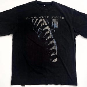 トップス NINE INCH NAILS \"now i'm nothing\" Nine- Inch Nails now-im-nothing ''Exclusive'' World Tour T