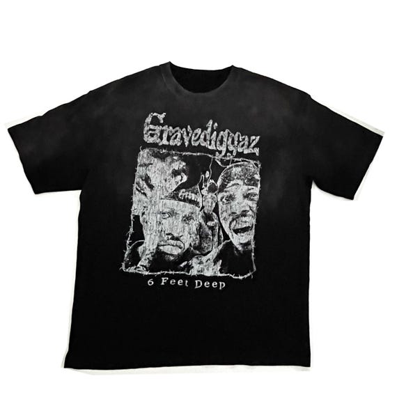 Gravediggaz 6 Feet Deep T-shirt | 90s Hip Hop Rap Tee Gravediggaz 6 Feet Deep T-shirt | 90s Hip Hop Rap Tee