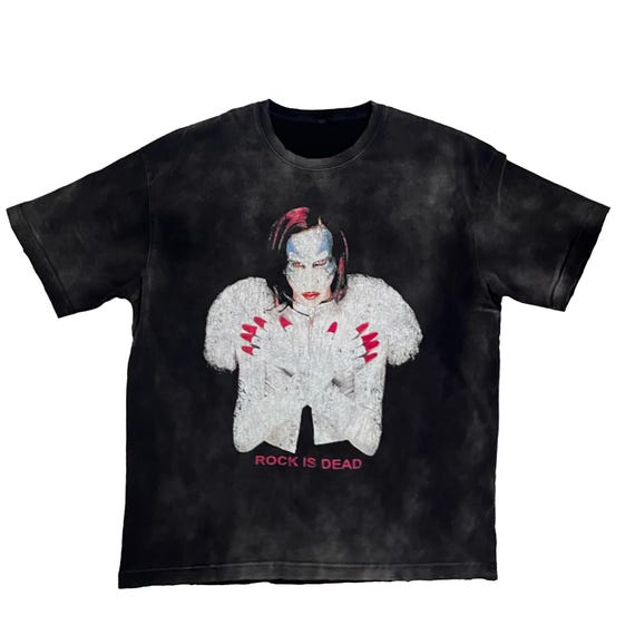 Vintage Style Marilyn Manson T-shirt: Mechanical Animals Rock Band