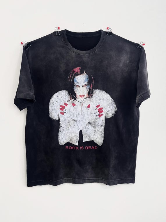 Vintage Style Marilyn Manson T-shirt: Mechanical Animals Rock Band