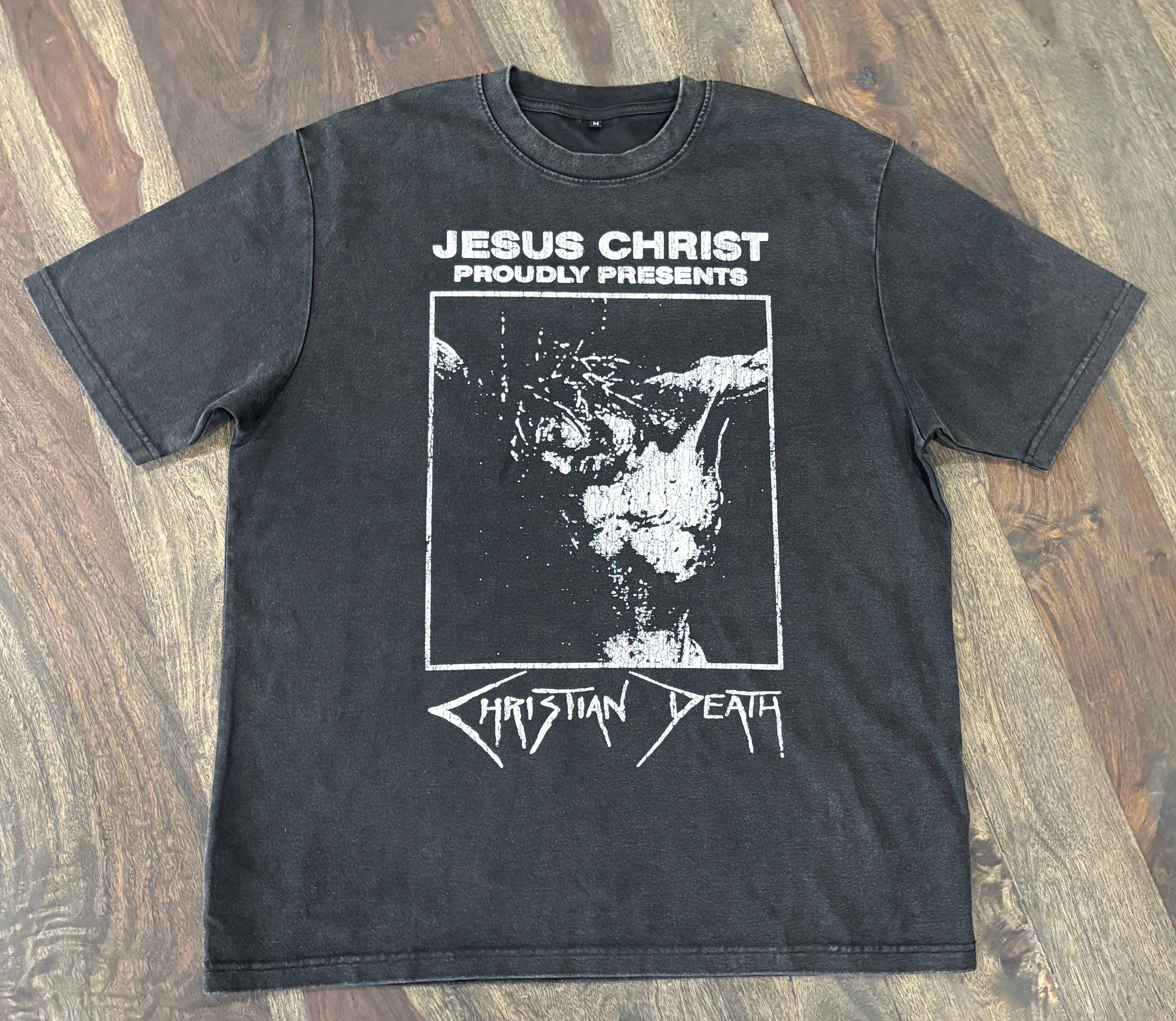 Christian Death T-shirt | Goth Band Merch | Black Washed Unisex