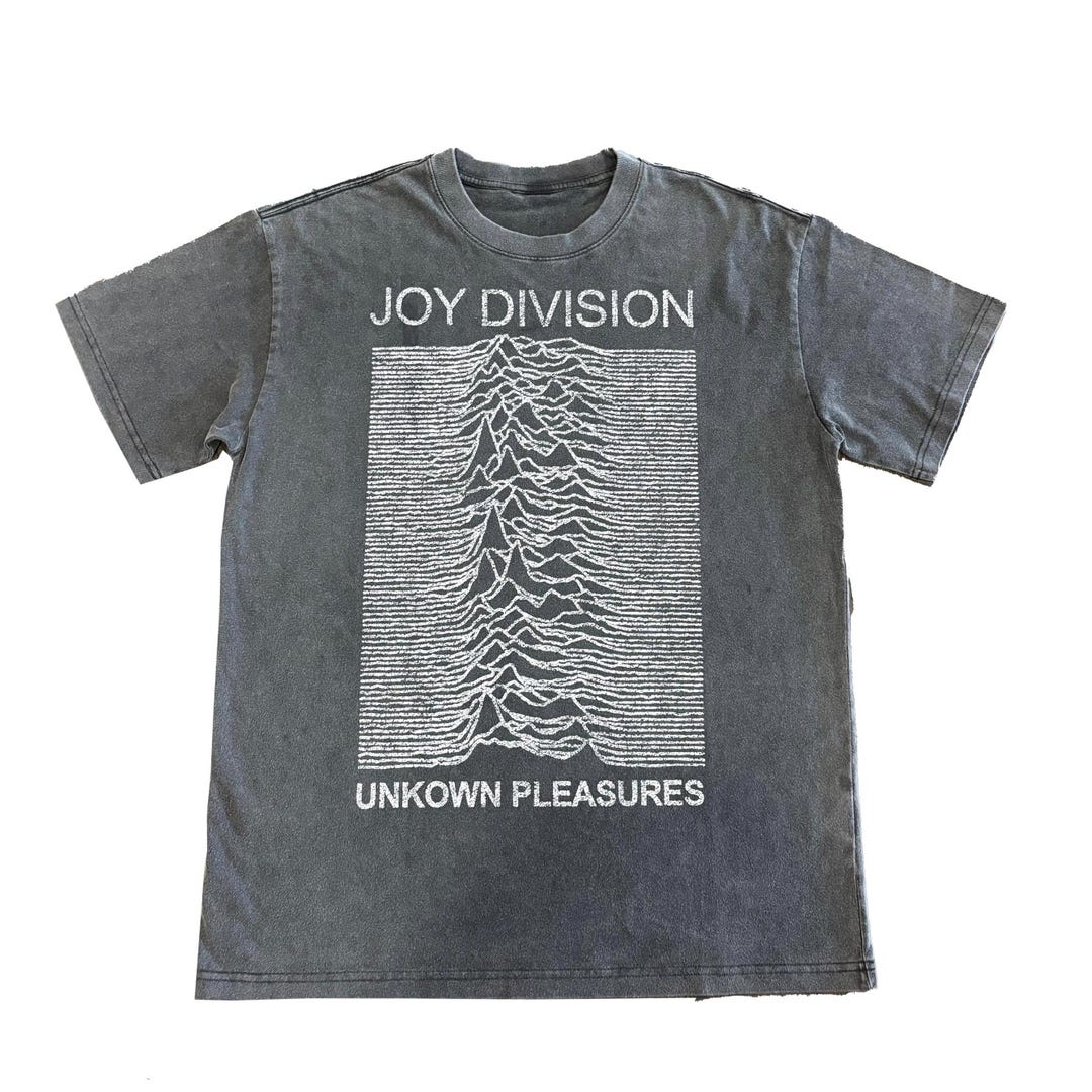 Joy Division Unknown Pleasures Faded T-shirt | Indie Rock Tee