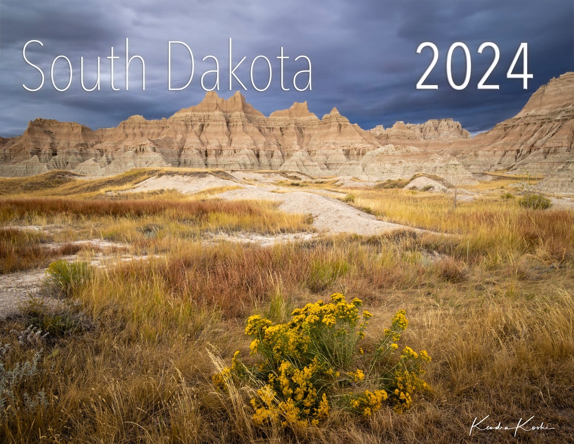 2024 South Dakota Calendar Etsy