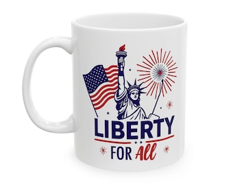 Liberty for All-keramische mok, (11 oz)