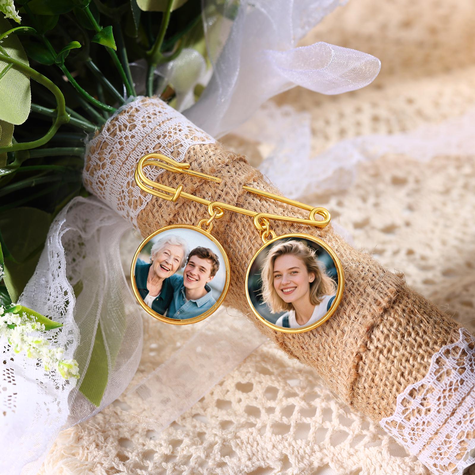 Broche Ancienne Porte-photo - Bijou Vintage Occasion