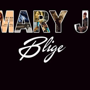 Mary J. Blige Concert PNG File, Mary J. Blige Album PNG File Mary J. Blige Digital File Ready Print to T-Shirt