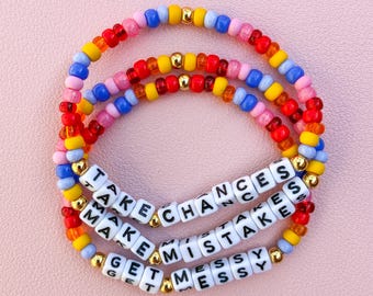Magic School Bus Beaded Bracelet Set – Take Chances Make Mistakes Get Messy