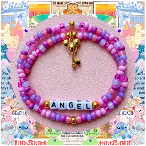 Lilo and Angel Beaded Bracelets - ANGEL
