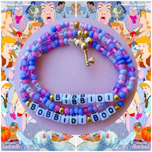 Cinderella Beaded Bracelets - Bibbidi Bobbidi Boo - Fairy Godmother - Friendship Bracelets