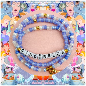 Princess Cinderella Beaded Bracelets - Disney Princess