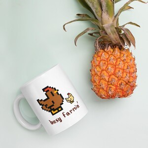 White glossy mug