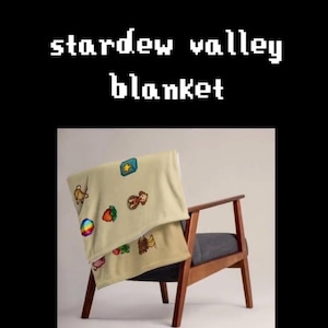 Je favoriete deken | Stardew Valley-merchandise | Ultrapluche, zacht en gezellig | Cadeau voor gamers | Fijngeweven plaid | Woondecoratiecadeau | Dierenpatroon afbeelding 1
