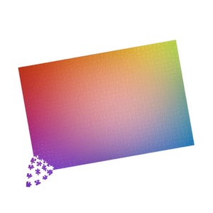 Colorful Gradient Puzzle - 110, 252, 520, 1014 pieces, Relaxing Family Activity, Unique Gift for Kids and Adults, Fun Home Decor