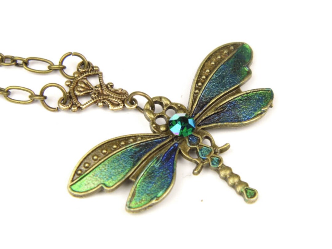 Green dragonfly best sale jewelry