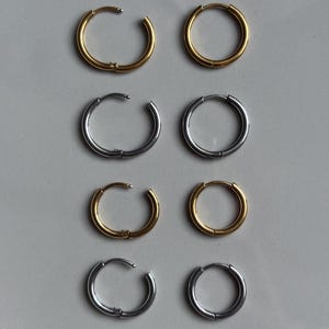 Stainless steel creoles