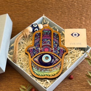 Evil Eye Wall Decor, FREE SHIPPING ,Hamsa Wall Decor, Evil Eye Wall Hanging, Feng Shui Decor, , Evil Eye Wall Art, Turkish Evil Eye
