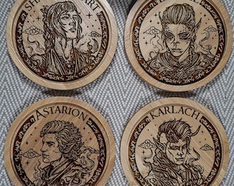 Set mit 6 Untersetzern – Baldur's Gate 3 | Videospiele