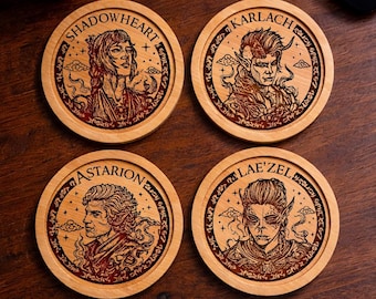 Set di 6 sottobicchieri - Baldur's Gate 3 | Videogiochi