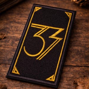Parche bordado de Expedición 33 - Parche termoadhesivo de videojuego - Regalo de cosplay de claroscuro para gamers - Parche bordado termoadhesivo