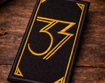 Toppa ricamata Expedition 33 - Toppa termoadesiva per videogiochi - Regalo cosplay chiaroscuro per giocatori - Toppa ricamata termoadesiva