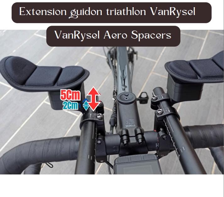 Vanrysel Aero Spacers – TT Riser Kit (adjustable Heights 2 to 5cm