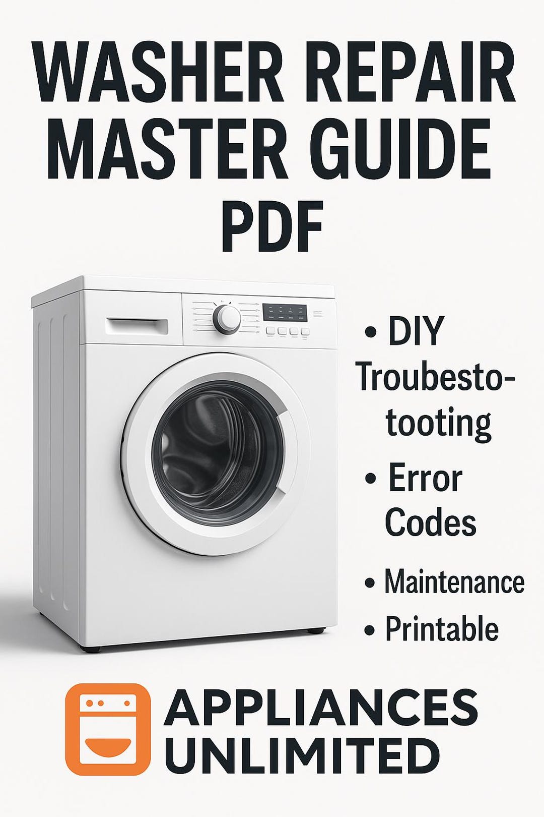 Washer Repair Guide PDF | DIY Troubleshooting, Error Codes ...