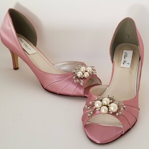 dusty pink bridesmaid shoes