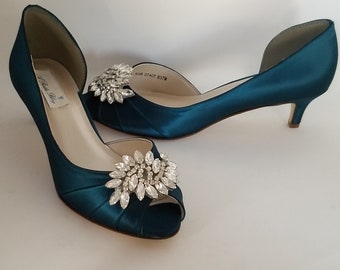 Teal bridal shoes | Etsy