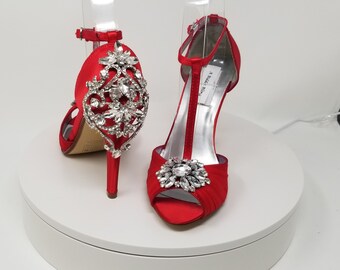 Red dress shoes for wedding Clearance