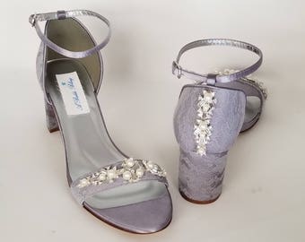 lilac bridesmaid shoes