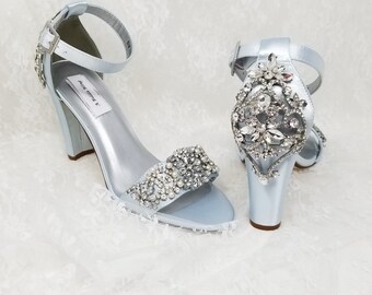 platform wedding shoes chunky heel