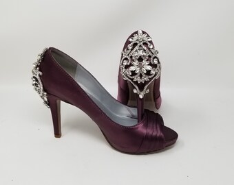 plum shoes for wedding