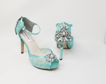 tiffany blue high heels