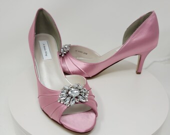 dusty rose high heels