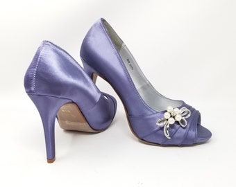 lilac bridesmaid shoes