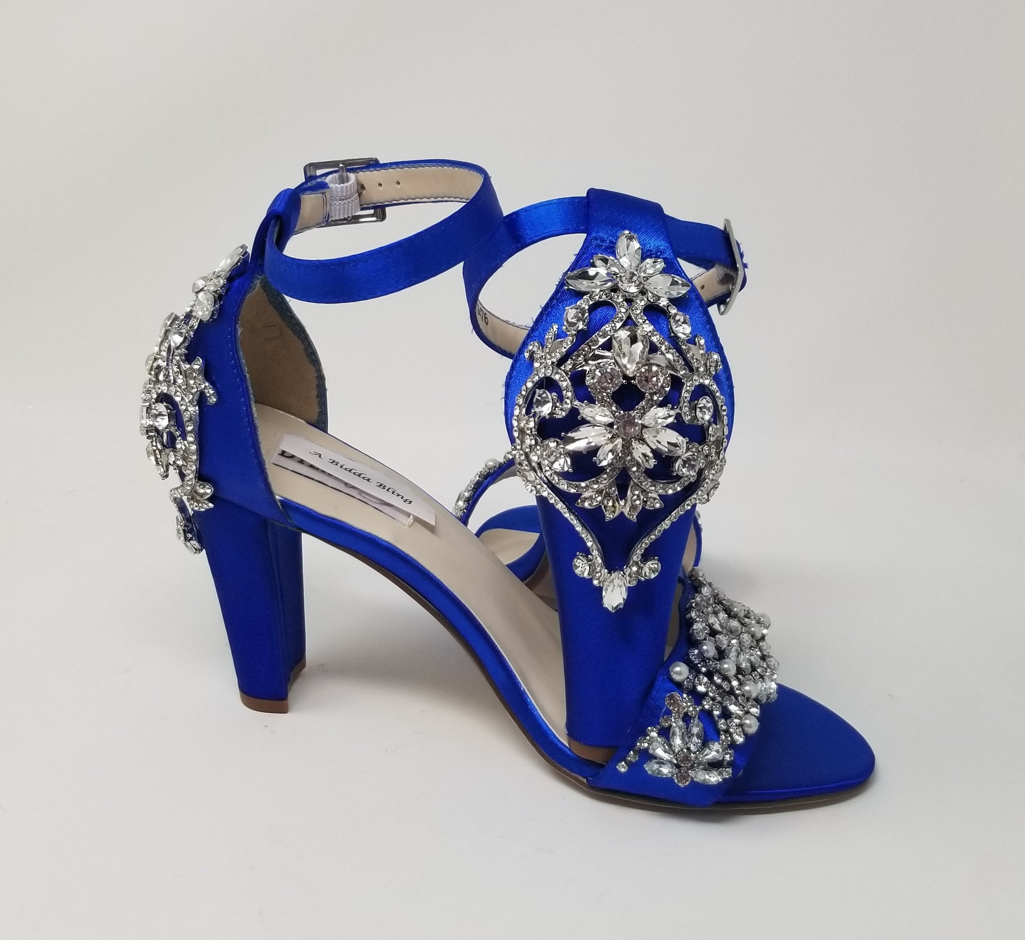 Blue Block Heels Over 100 COLORS Blue ...