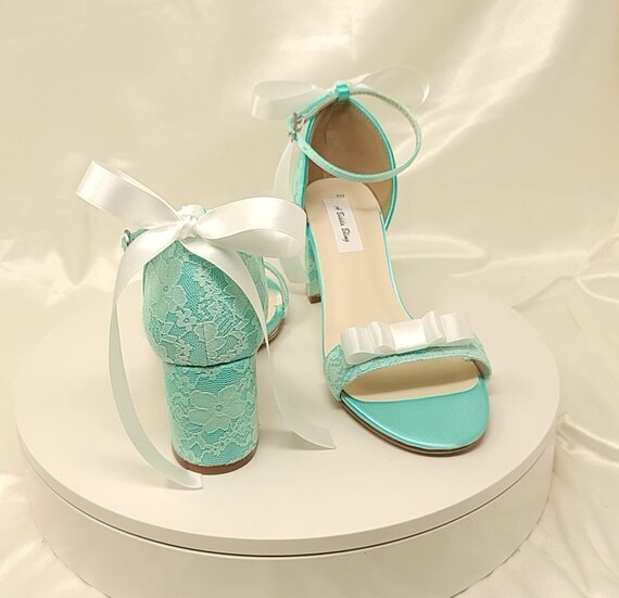 tiffany blue wedding shoe