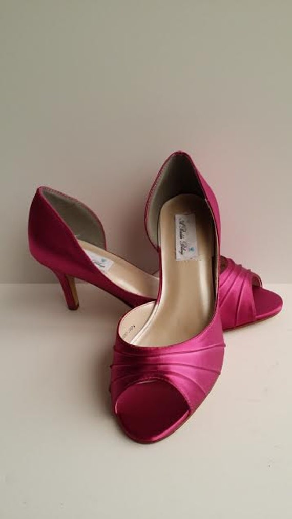 fuchsia shoes for wedding