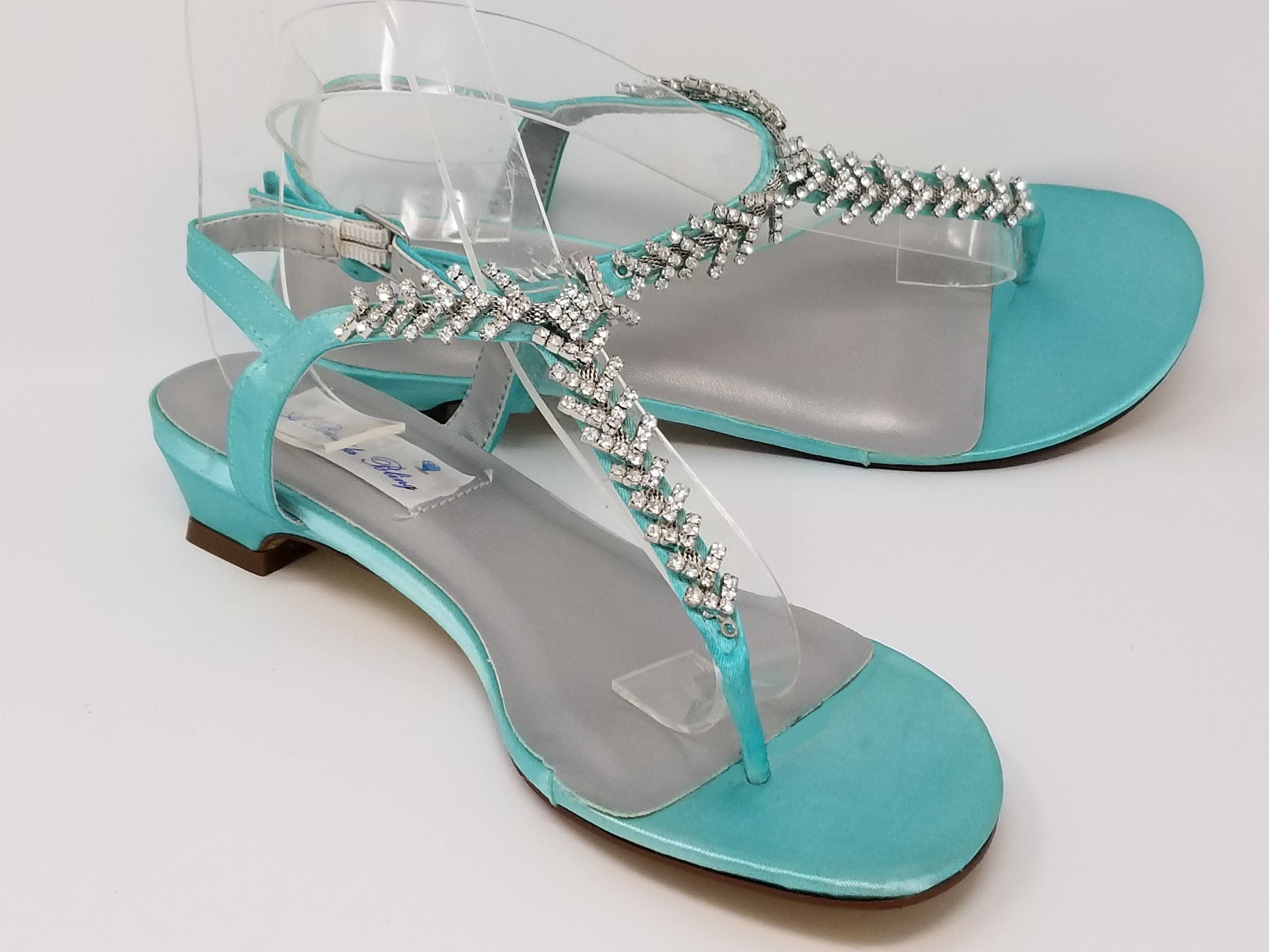 turquoise and blue shoes