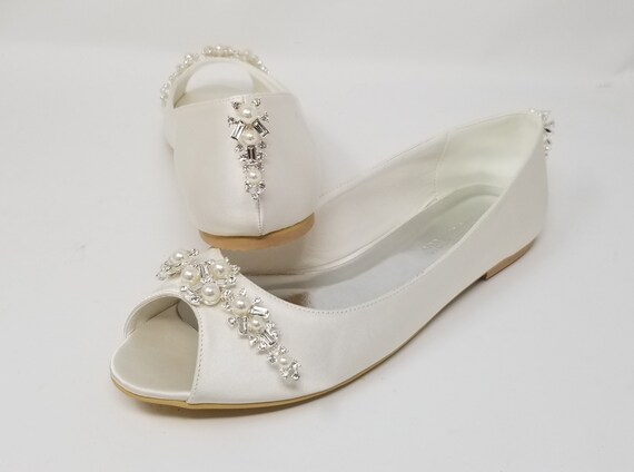 ivory ballet wedding shoes