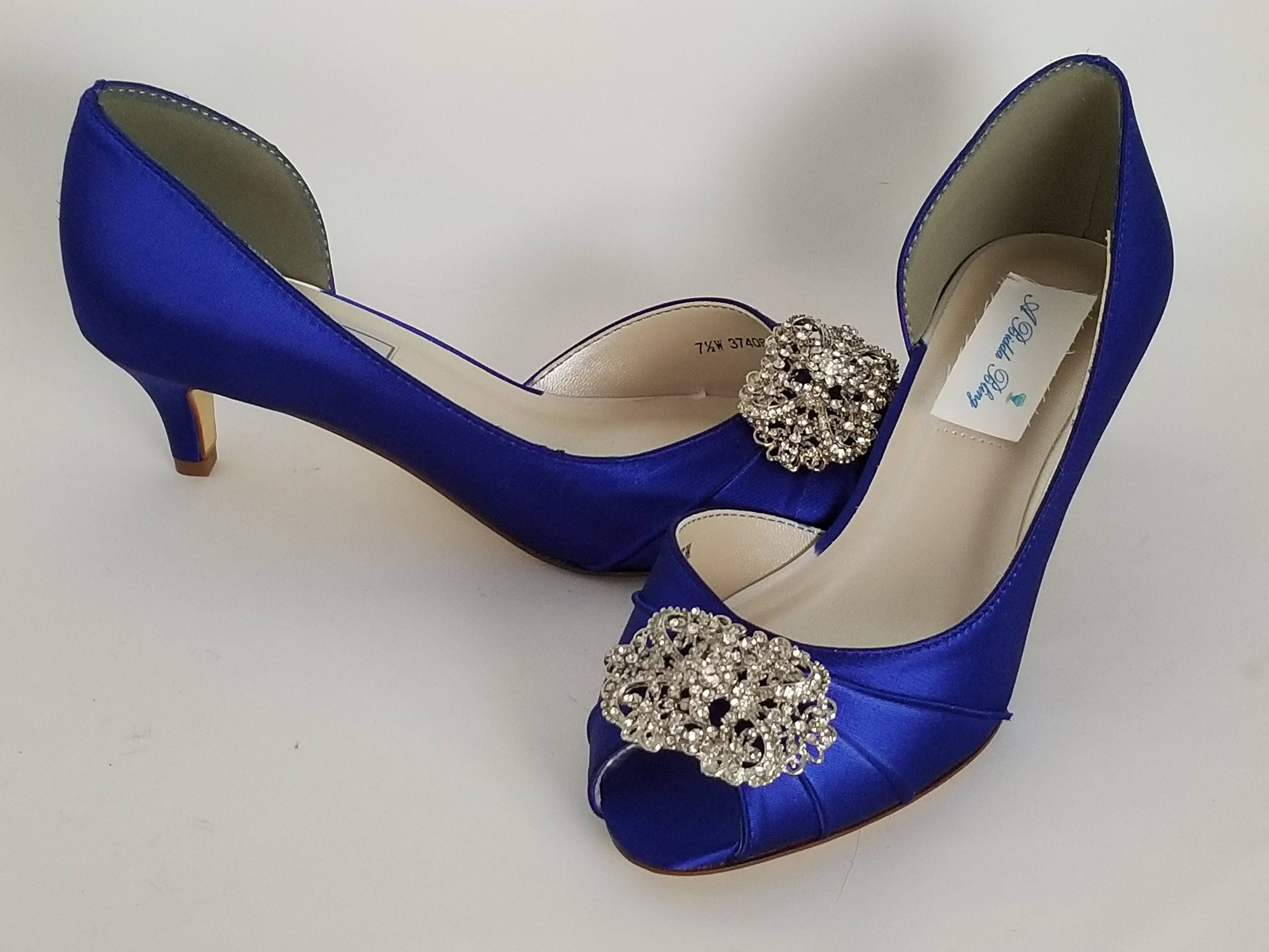 comfortable blue wedding shoes