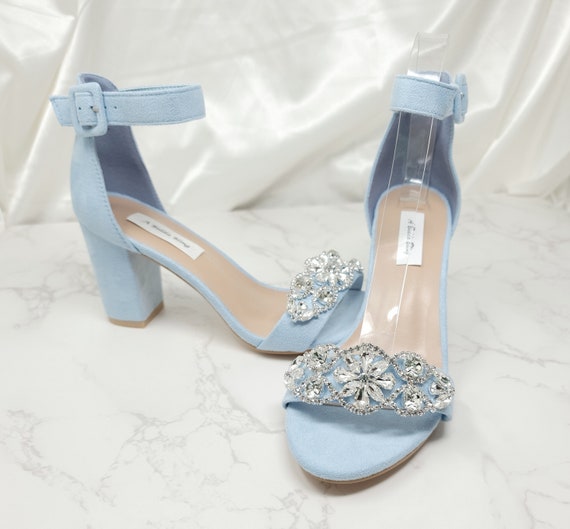 Buy Blue Heeled Sandals for Women by Everqupid Online | Ajio.com