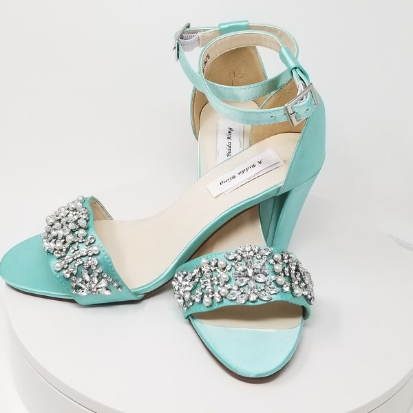 Aqua Blue Shoes Etsy