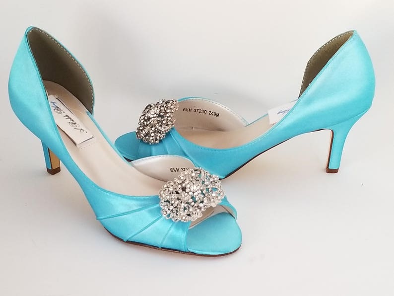 Blue Wedding Shoes Aqua Wedding Shoes PICK FROM 100 COLORS Etsy