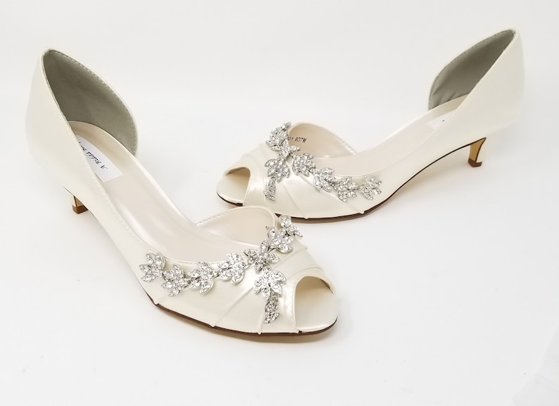 wedding heels ivory