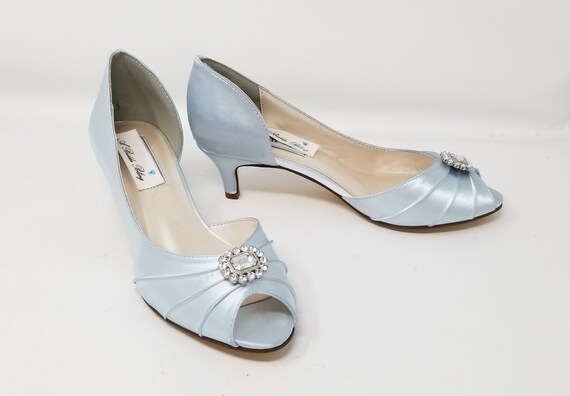 baby blue bridal shoes