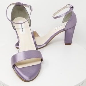 Purple Wedding Shoes Purple Chunky Heels Purple Bridal Shoes Purple Block Heels Purple Bridal Heels - 100 COLORS Purple Bridesmaid Shoes